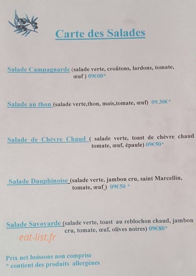 L'Olivier — carte page 2