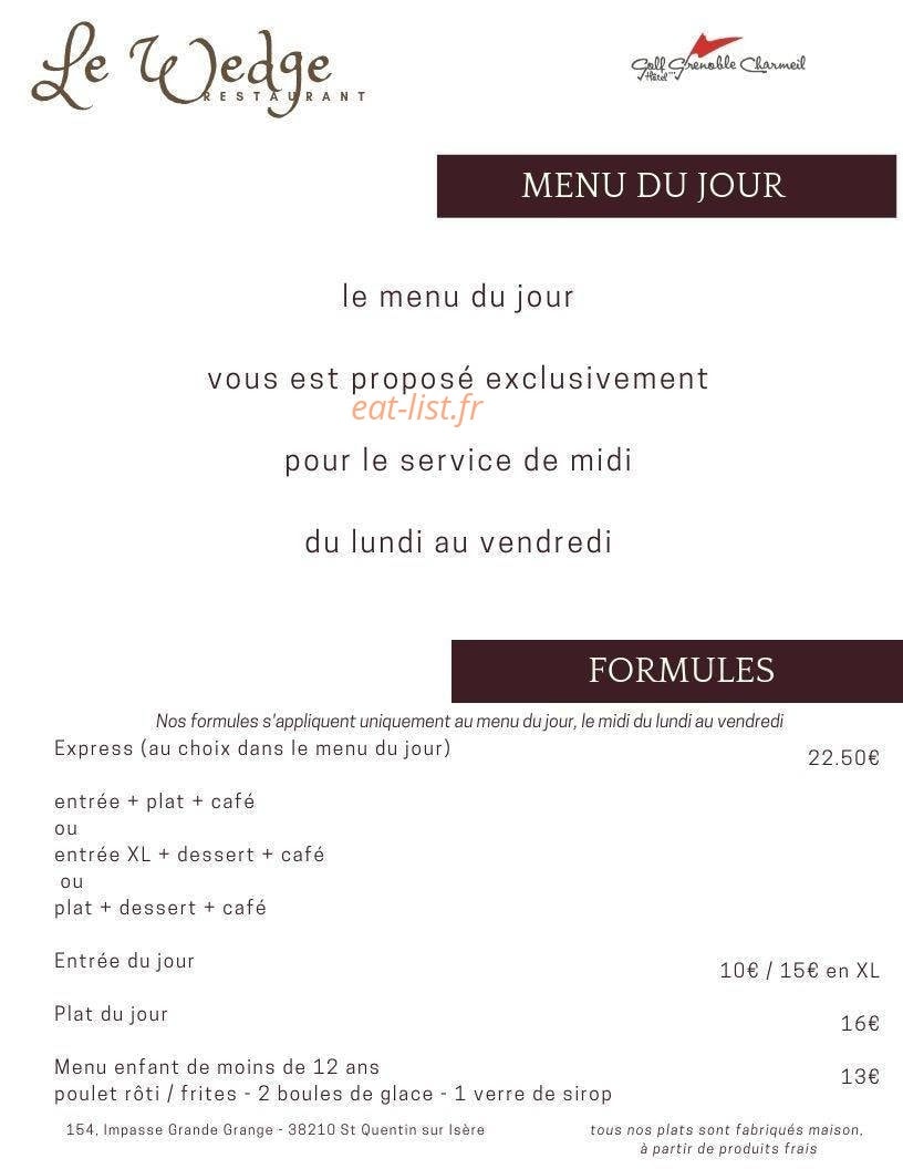 Le Wedge — carte page 3