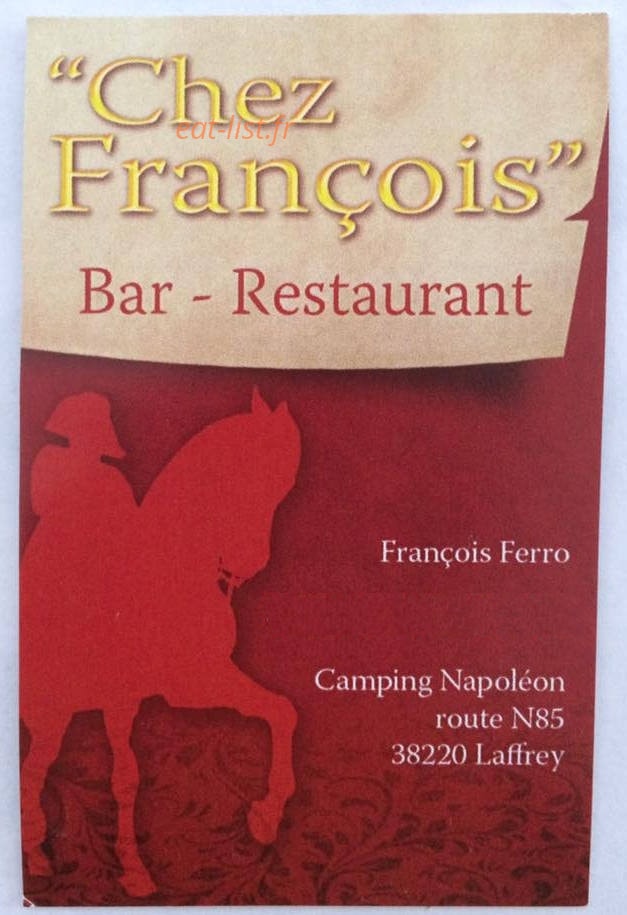 Chez François — carte page 1