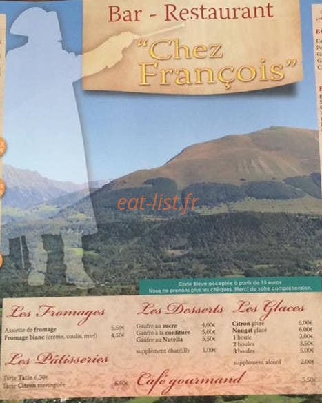 Chez François — carte page 3