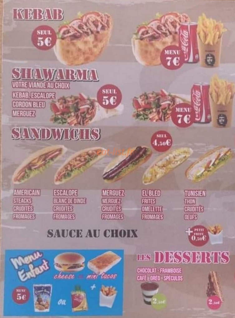 Snack le liberta — carte page 1