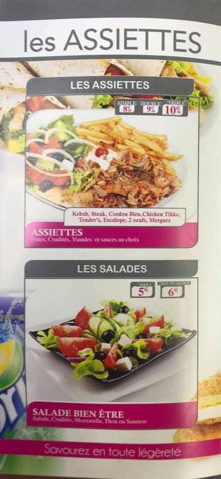 Happy Food — carte page 1