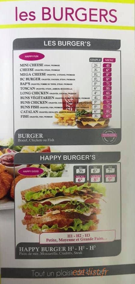 Happy Food — carte page 4