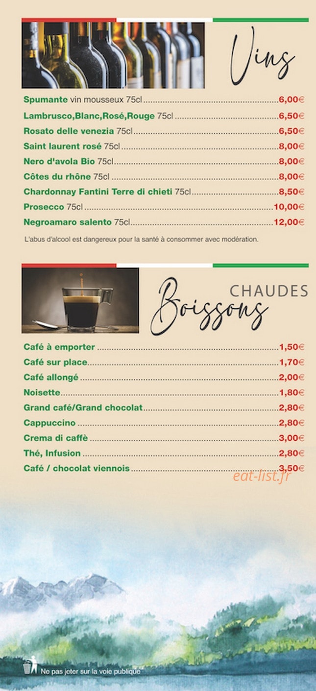 La Strada — carte page 6