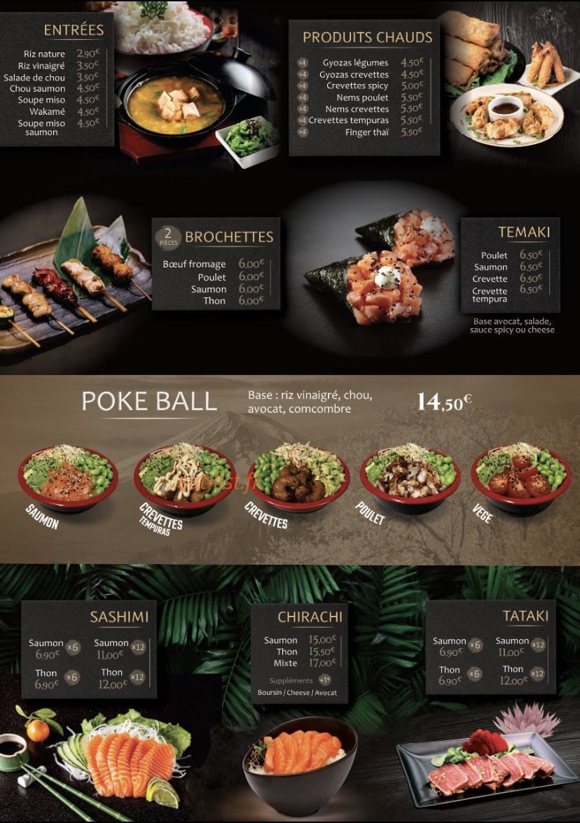 G'sushi — carte page 4