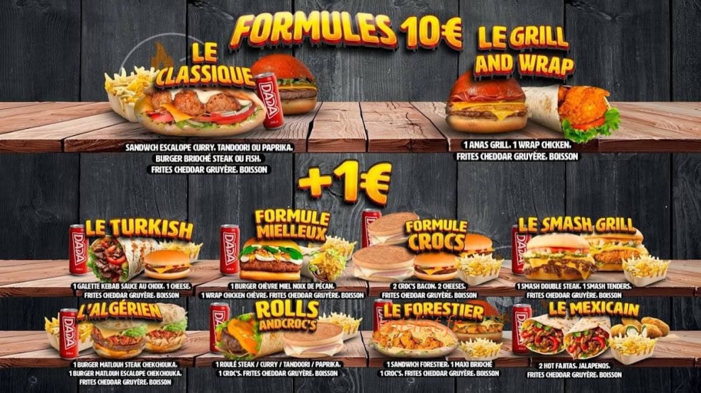 Anas Grill — carte page 1