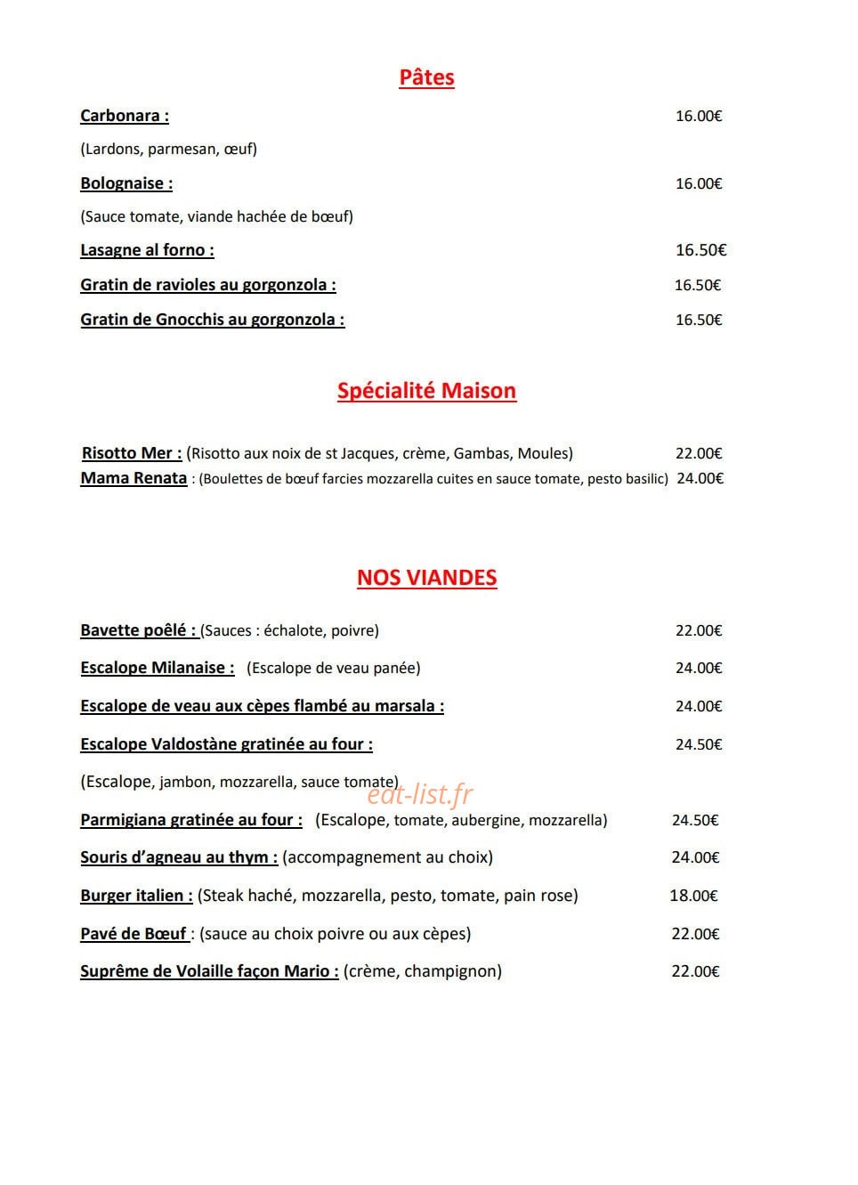 La Scuderia Rossa — carte page 2