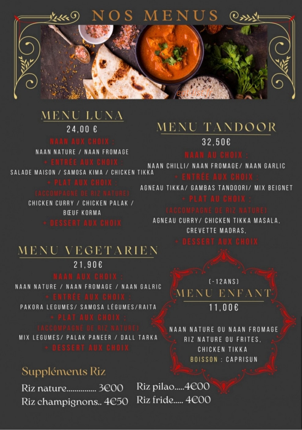 Luna Tandoor — carte page 5