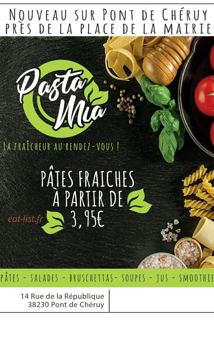 Pasta Mia — carte page 1