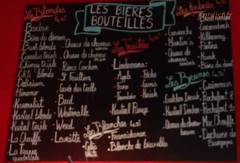 My Beers — carte page 1