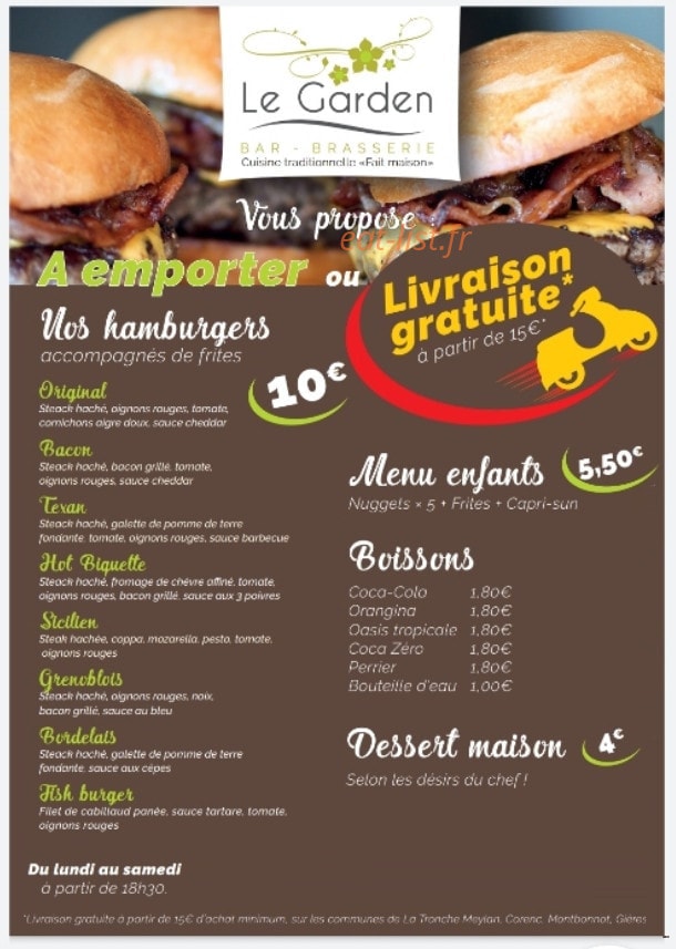 Le Garden — carte page 1