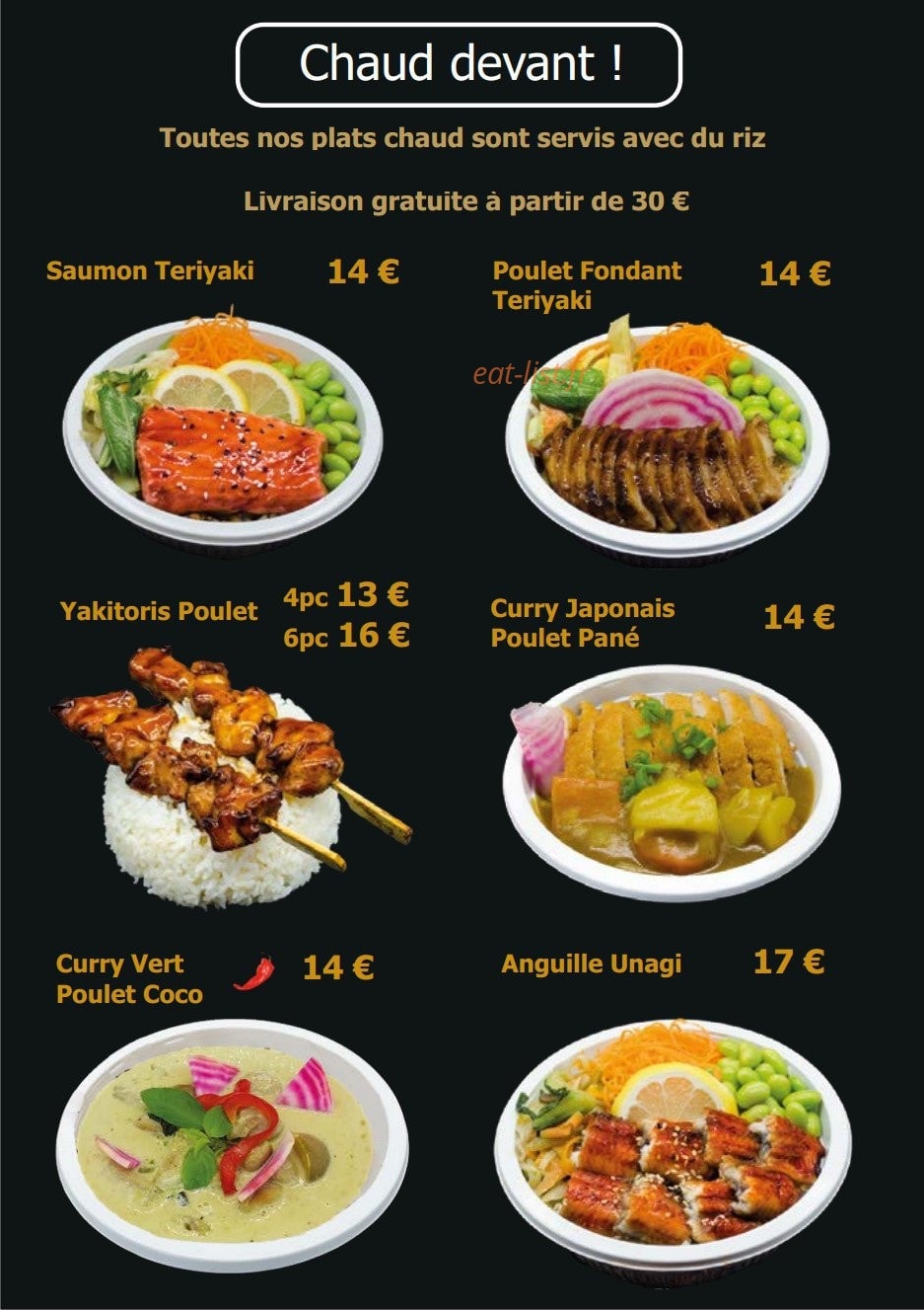 Sushi Lunch — carte page 7