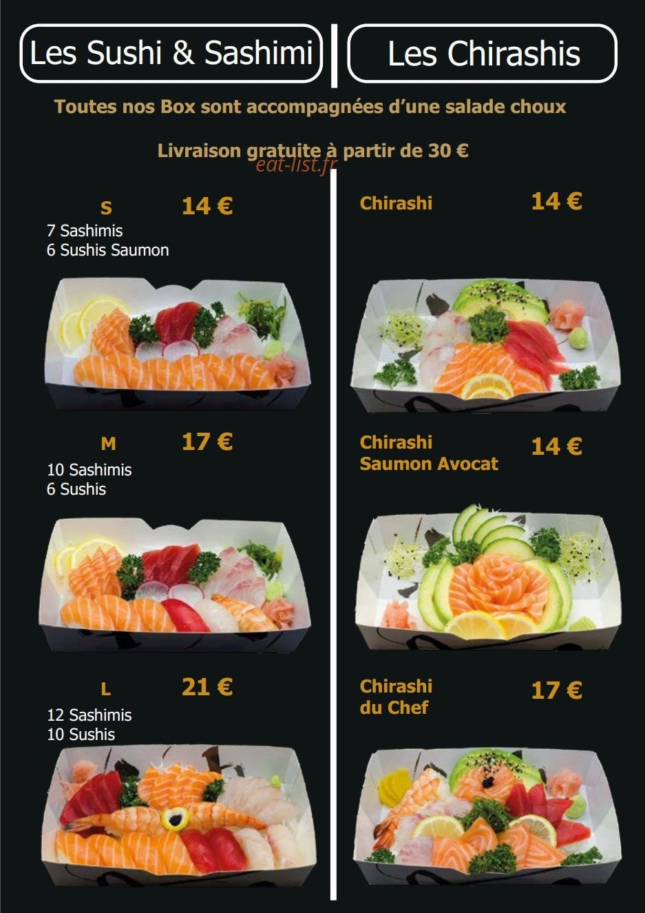 Sushi Lunch — carte page 3