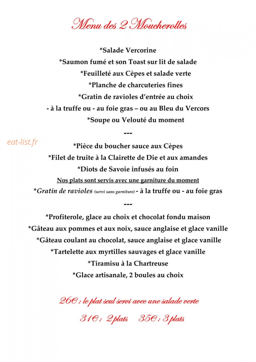 Les 2 Moucherolles — carte page 2