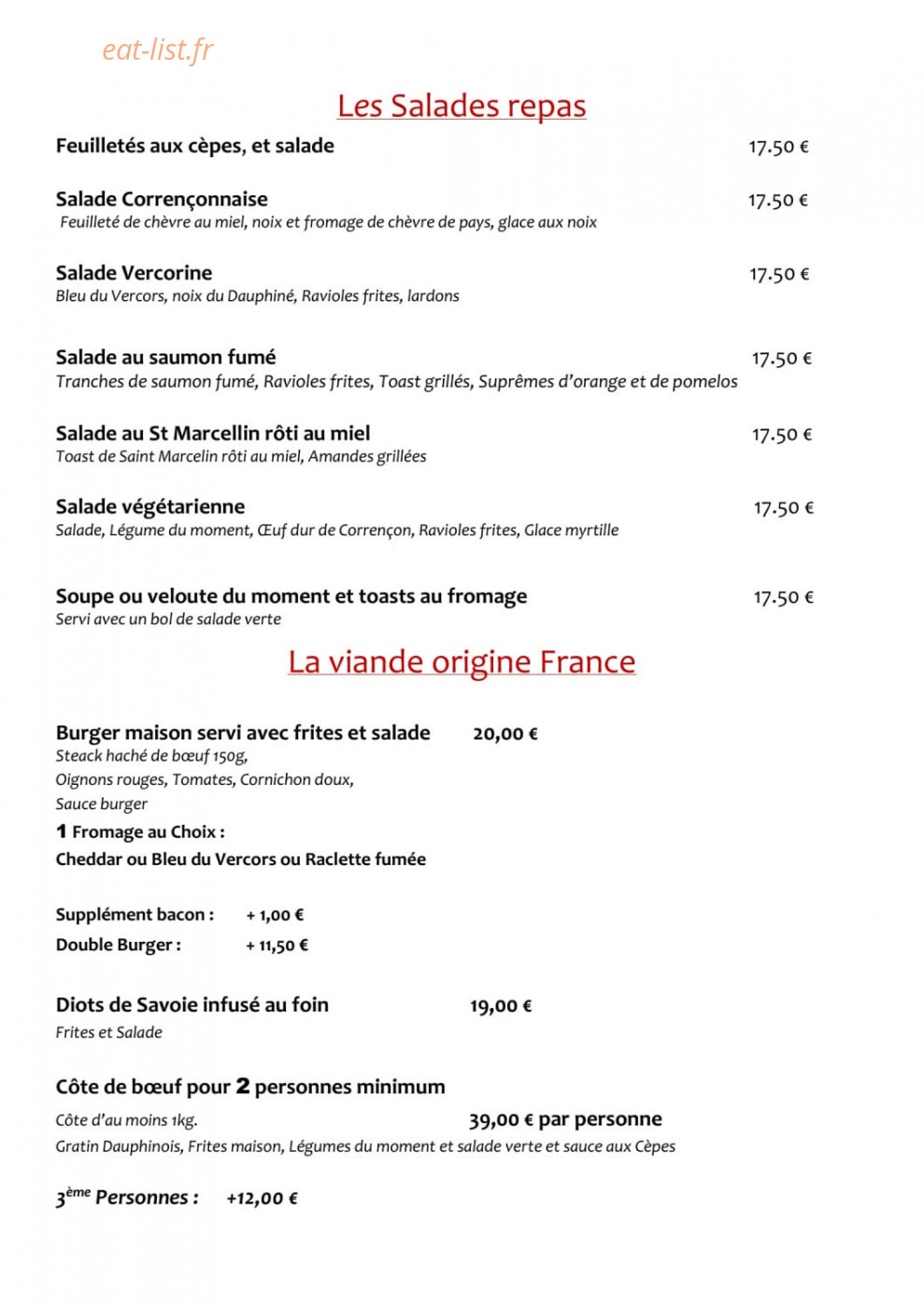 Les 2 Moucherolles — carte page 1