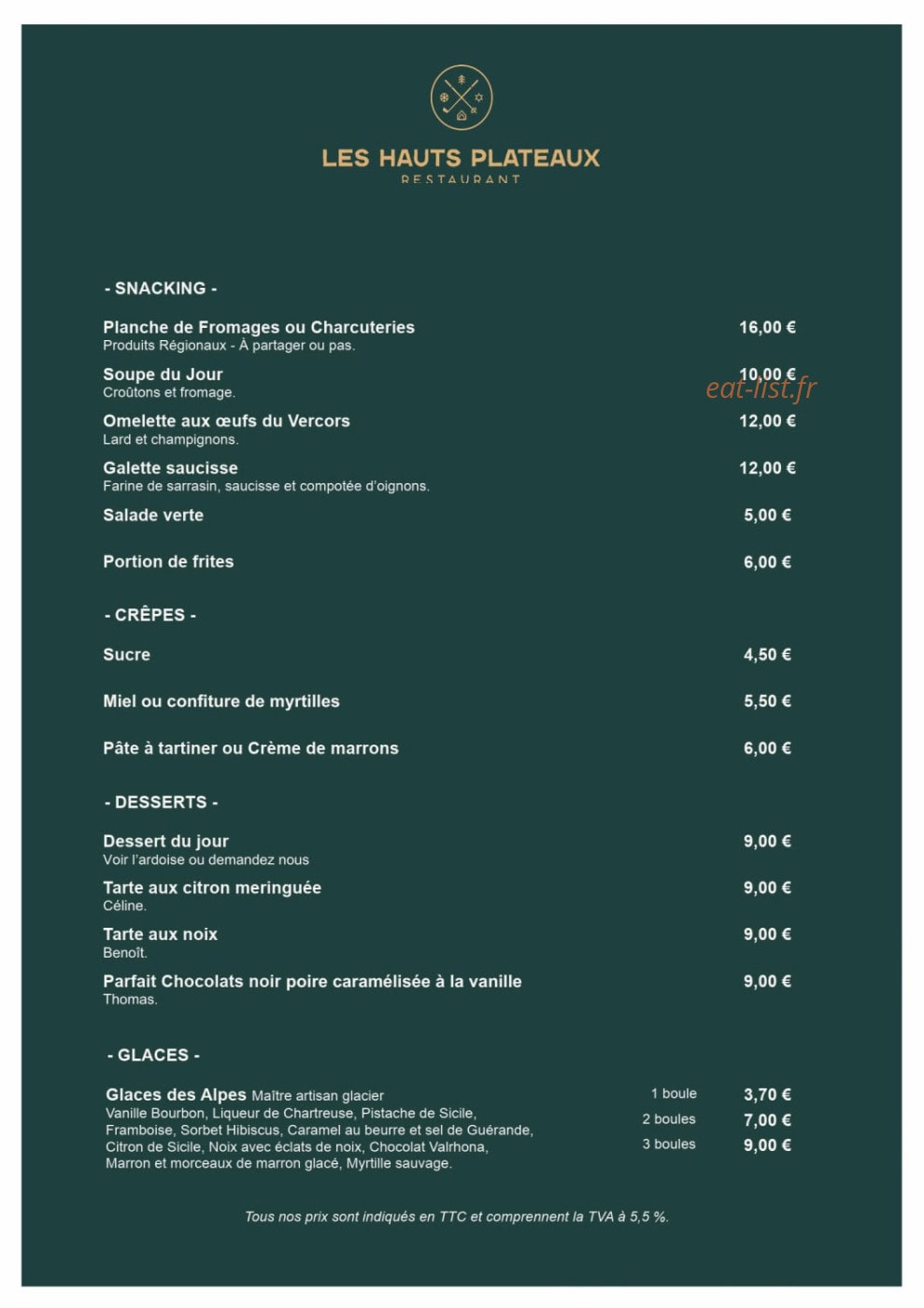 Les Hauts Plateaux — carte page 7