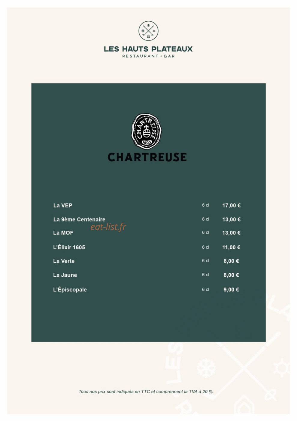 Les Hauts Plateaux — carte page 6
