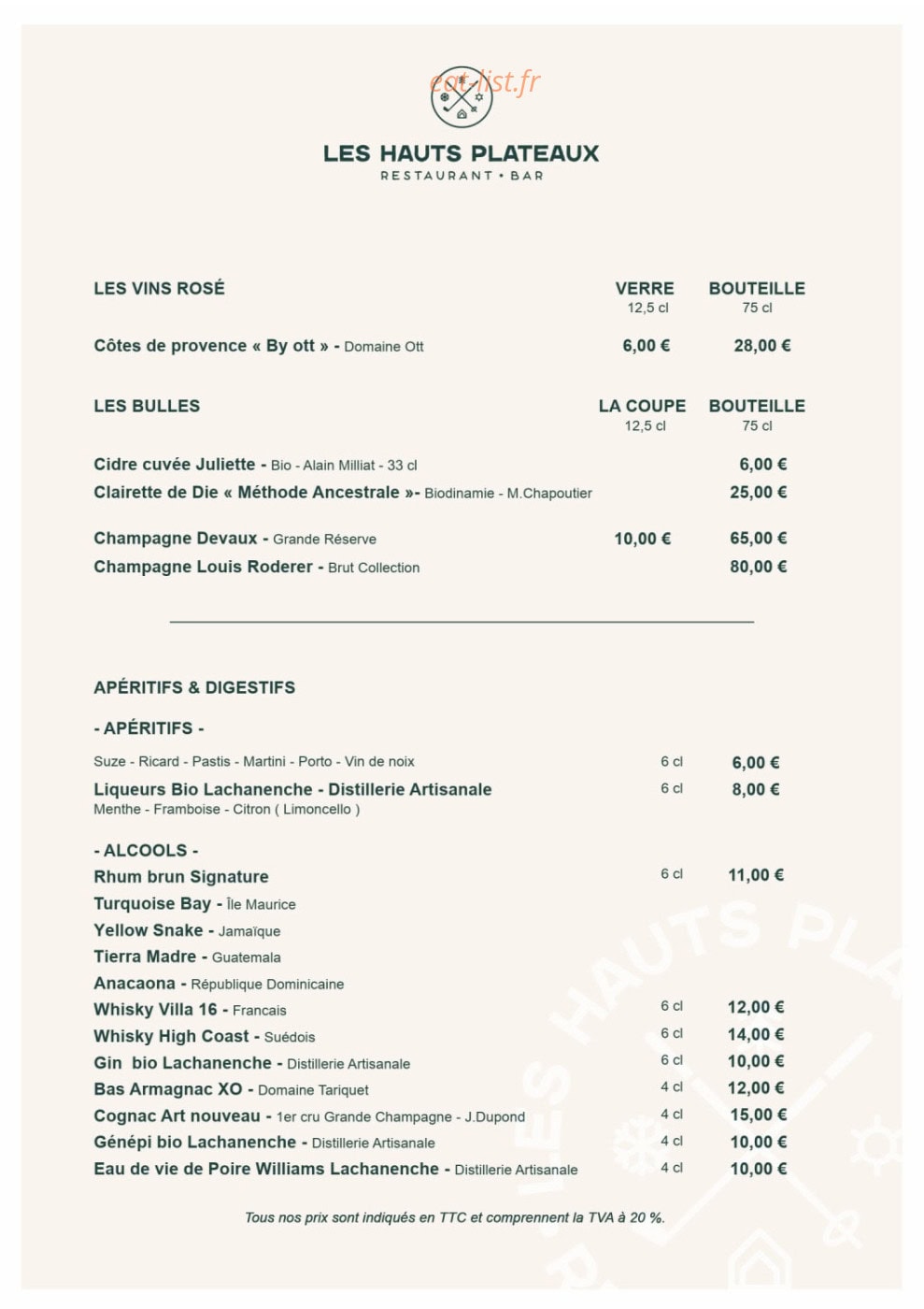 Les Hauts Plateaux — carte page 5