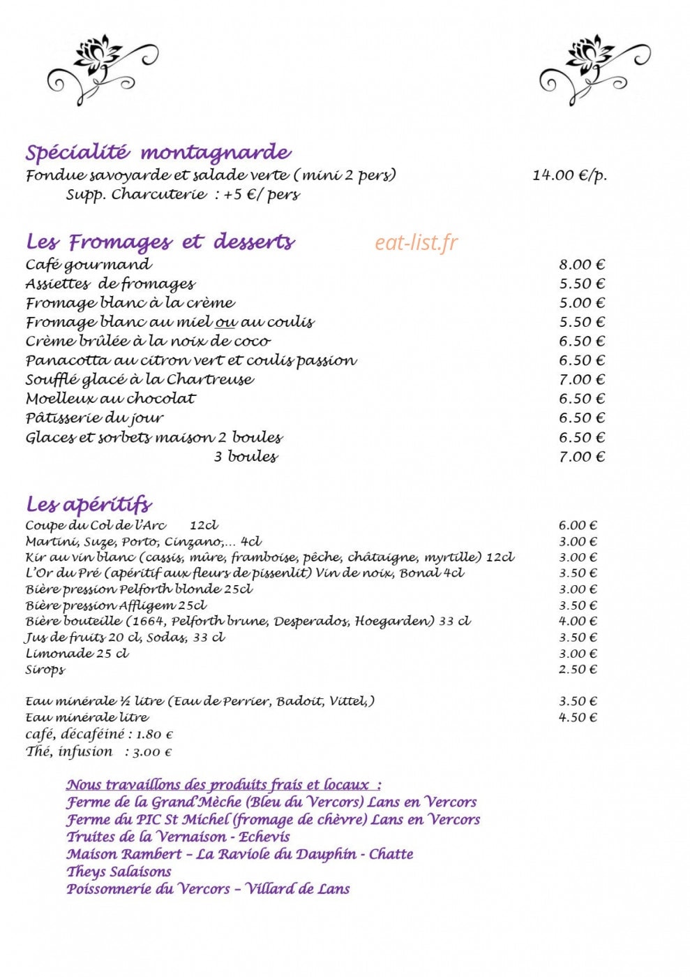 Col de l'Arc — carte page 4