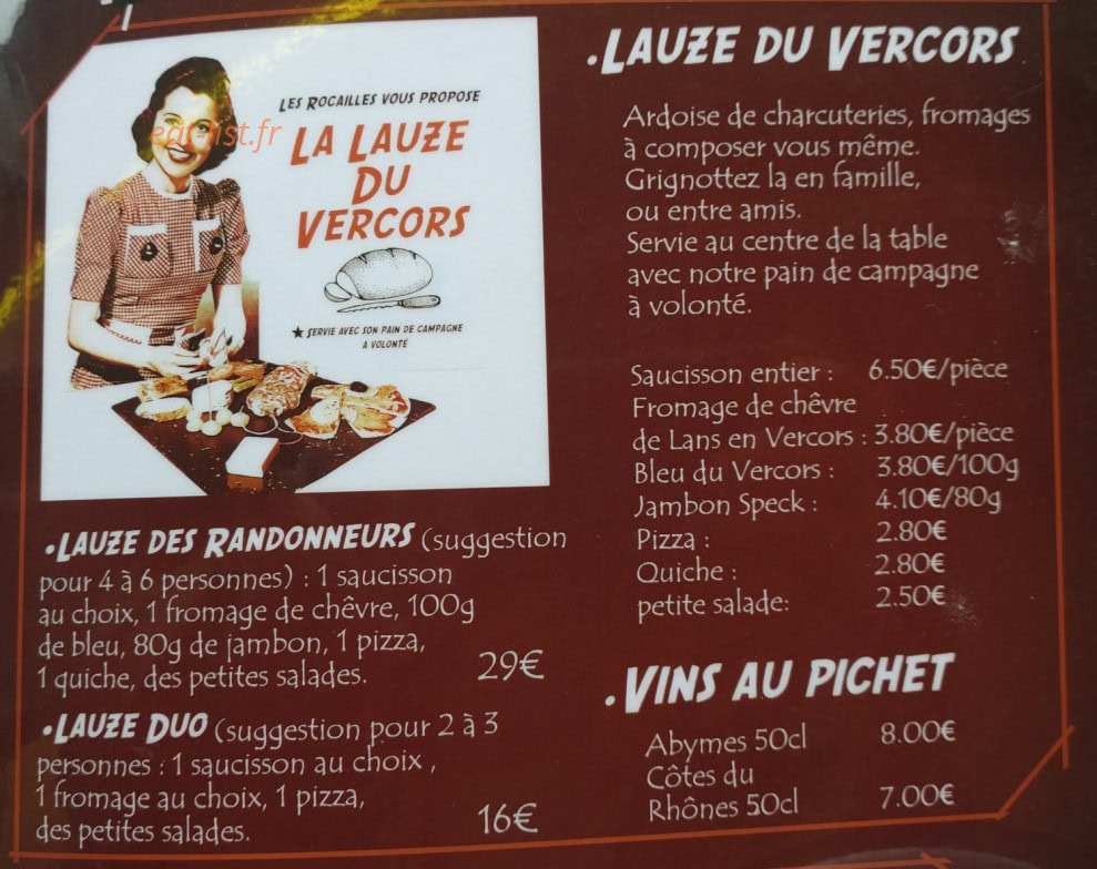 Les Rocailles — carte page 1