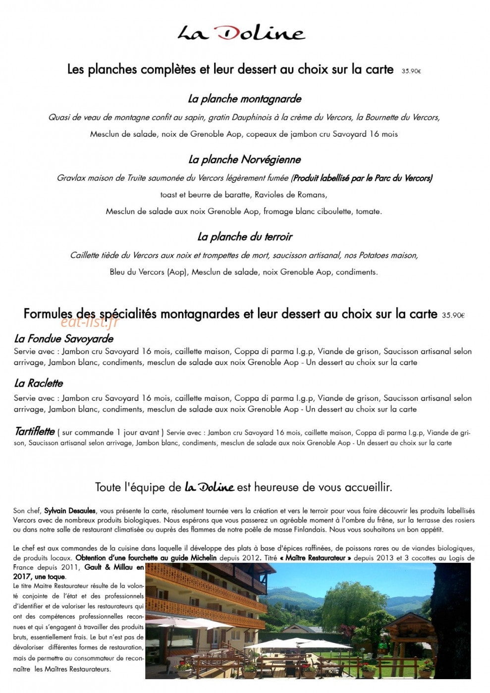 La Doline — carte page 2