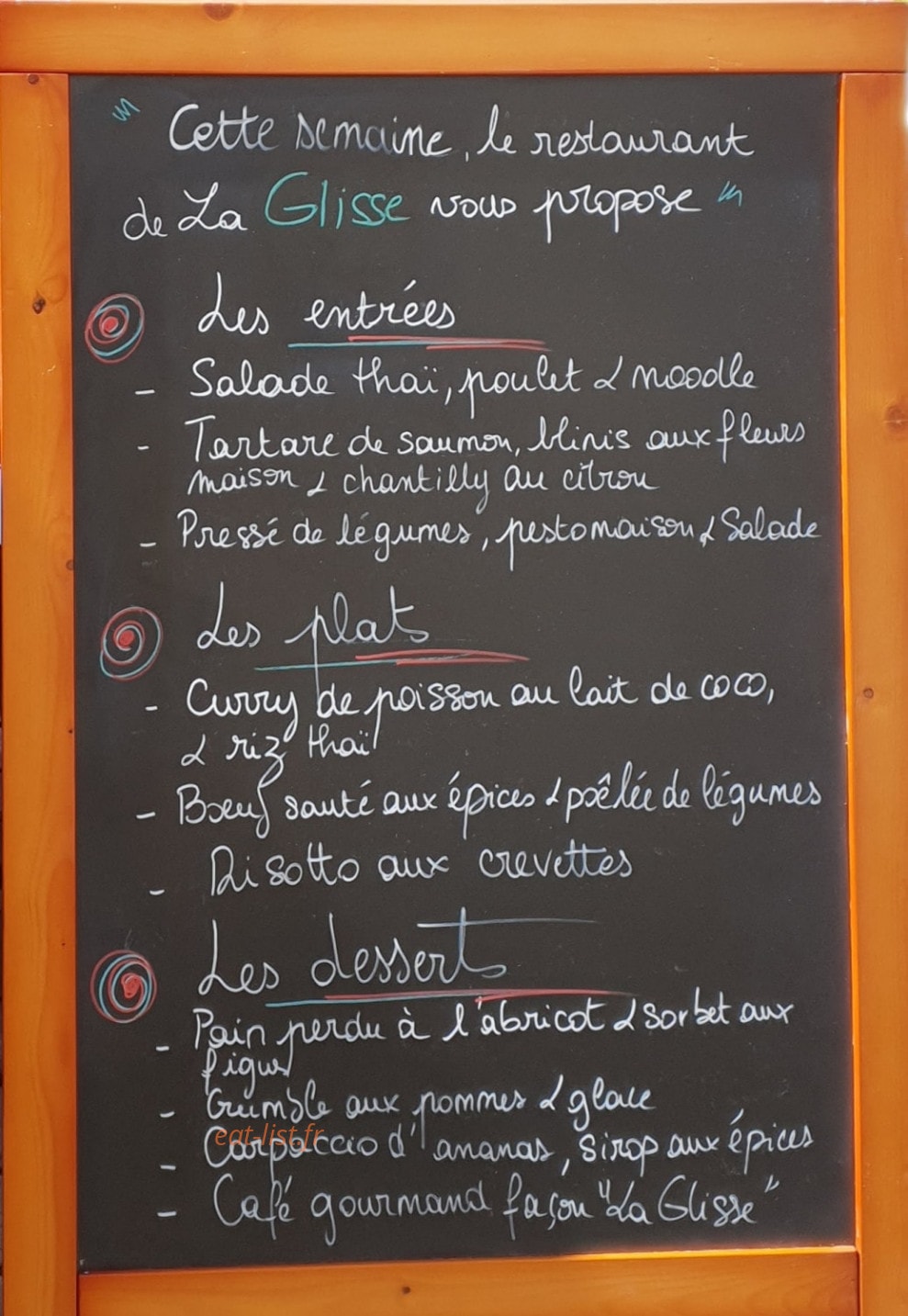 La Glisse — carte page 1