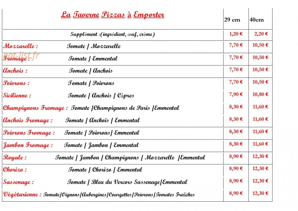 La taverne — carte page 3