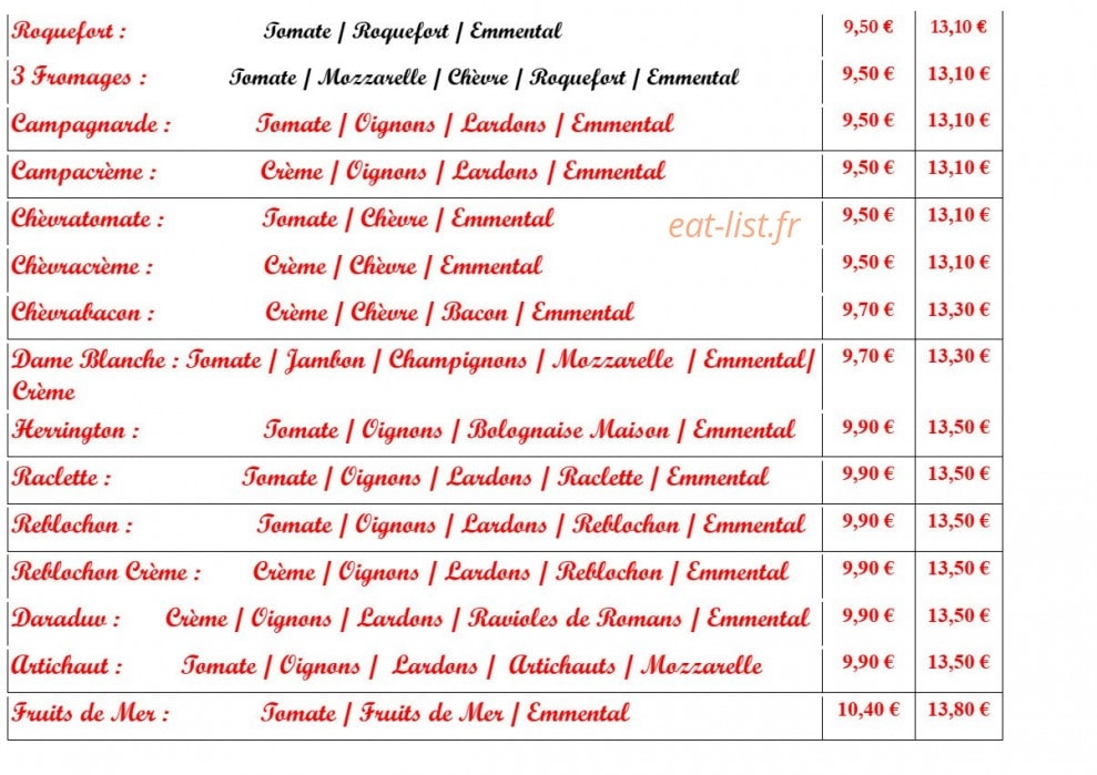 La taverne — carte page 4