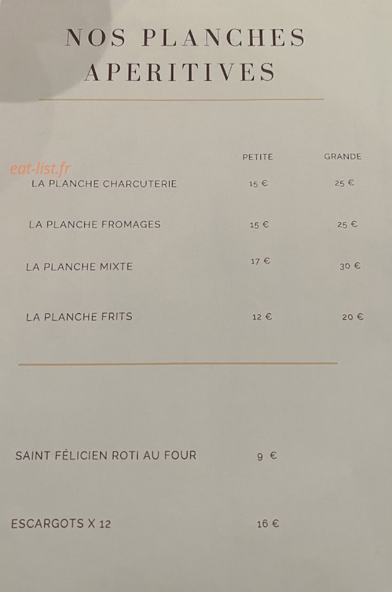 Le Bar B — carte page 6