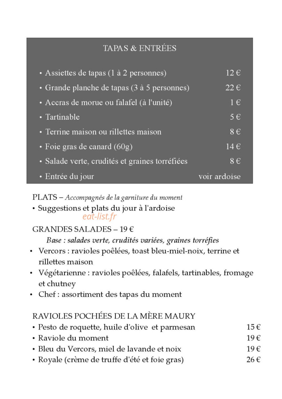Le Contrepoint — carte page 1