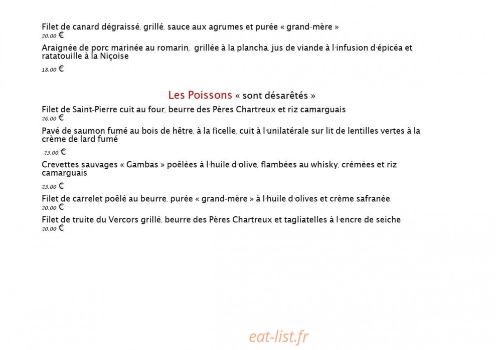 Le Fairway — carte page 2