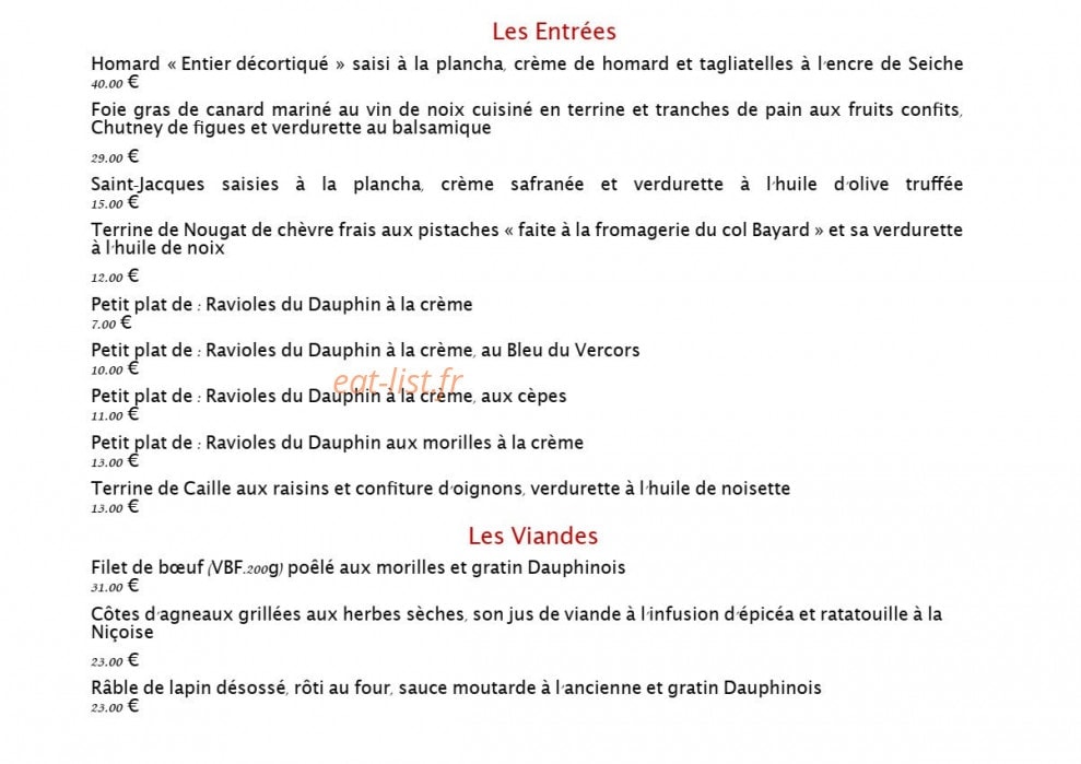 Le Fairway — carte page 1