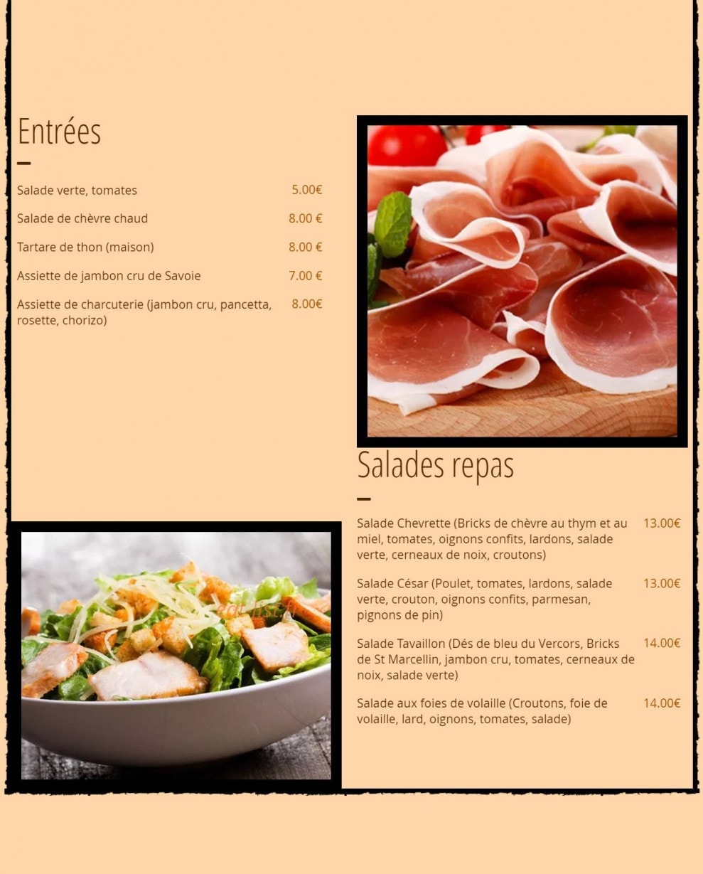 Le Tavaillon — carte page 2