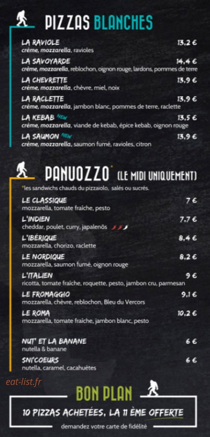 Le Yéti — carte page 3