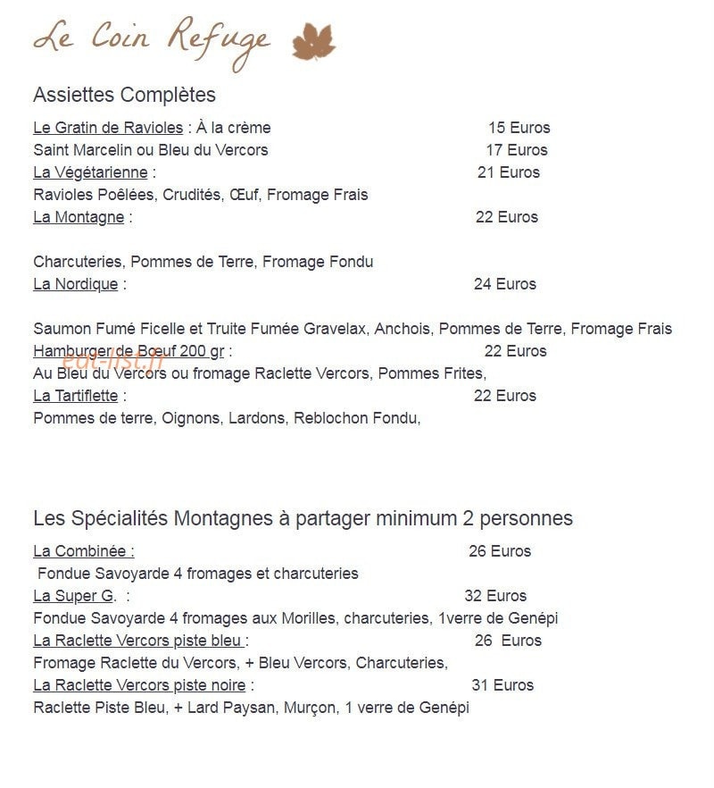 Les Playes — carte page 1