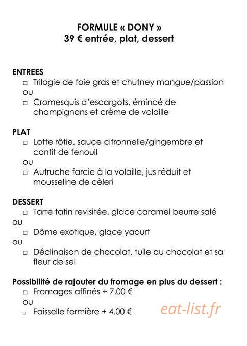 Le Domaine de Dony — carte page 2