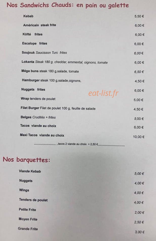 Lokanta — carte page 2