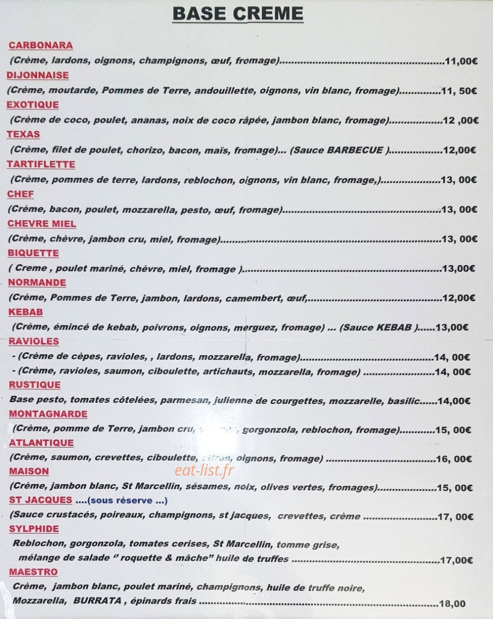 Un Phil à la Pâte — carte page 2