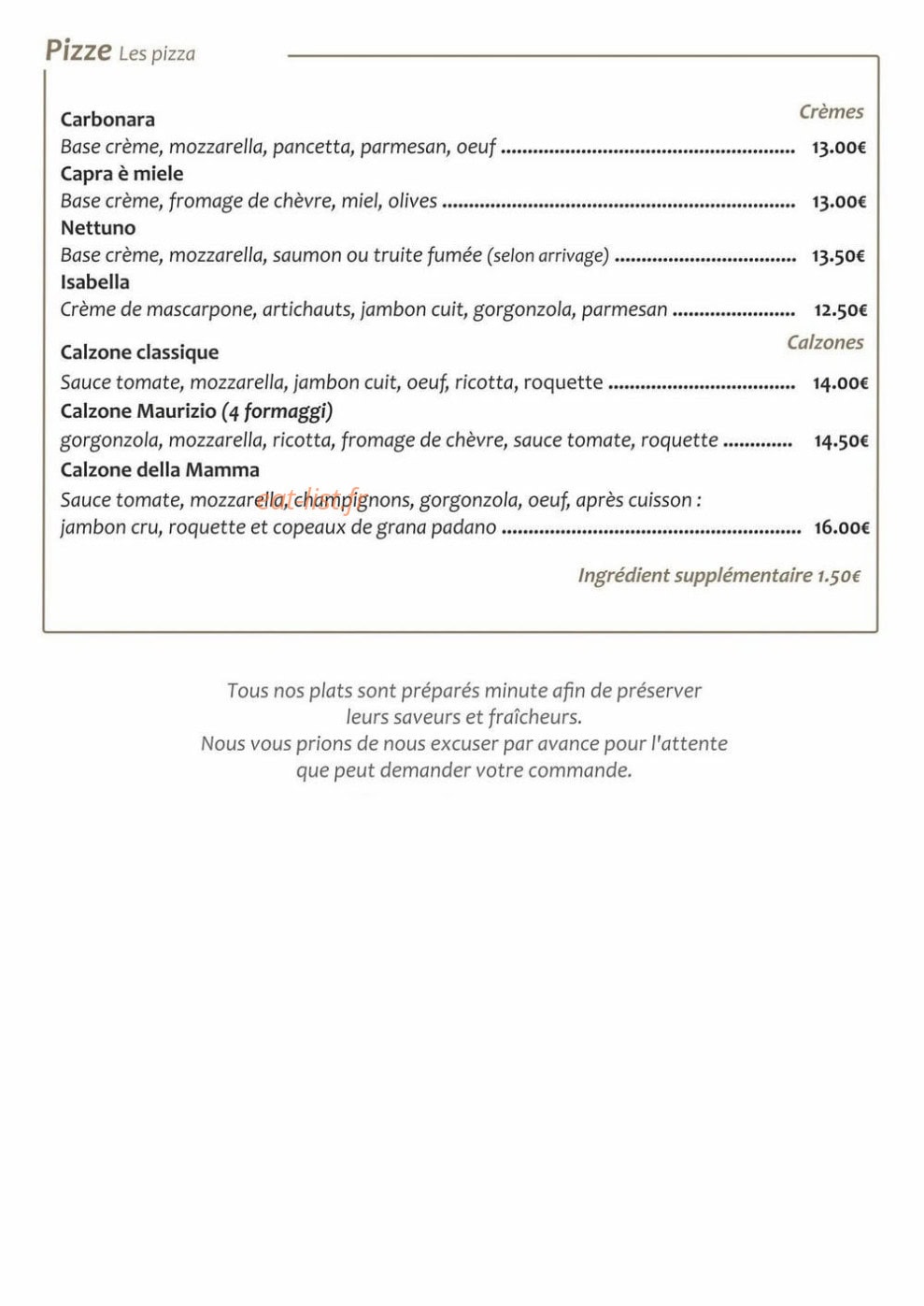 Bella Napoli — carte page 3