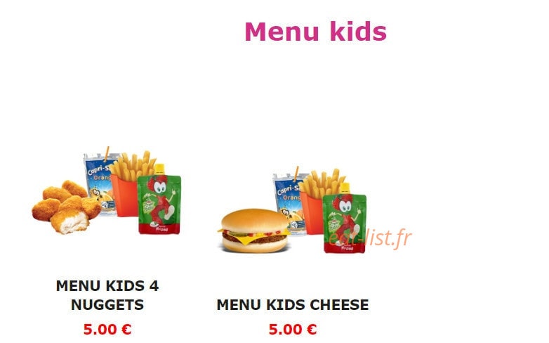 Burger Nine — carte page 15