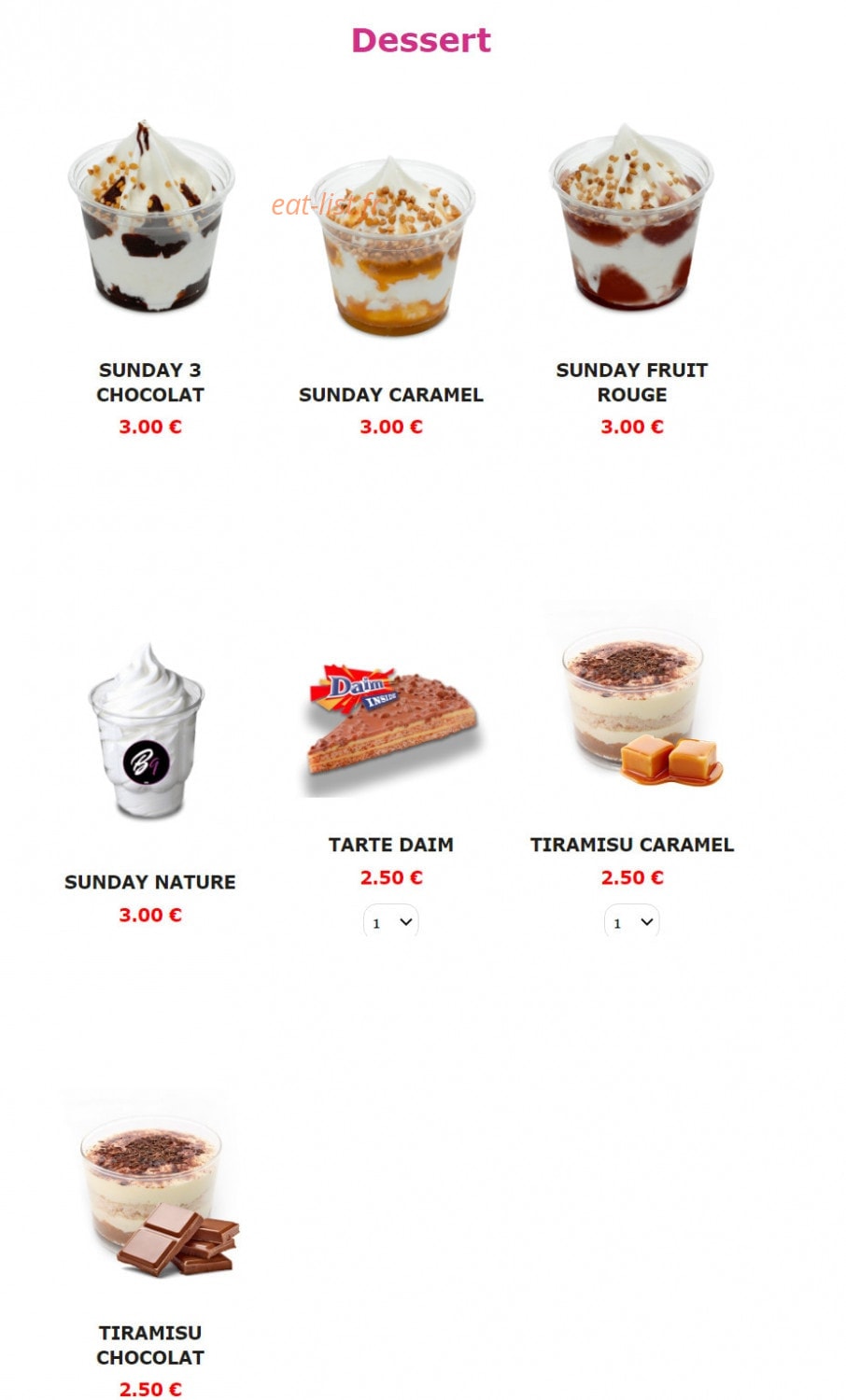 Burger Nine — carte page 13