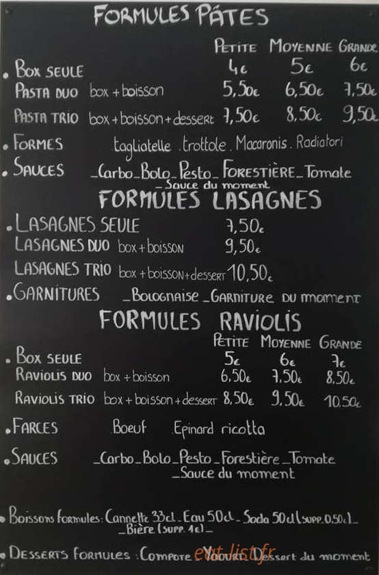 La Mentonnaise — carte page 1