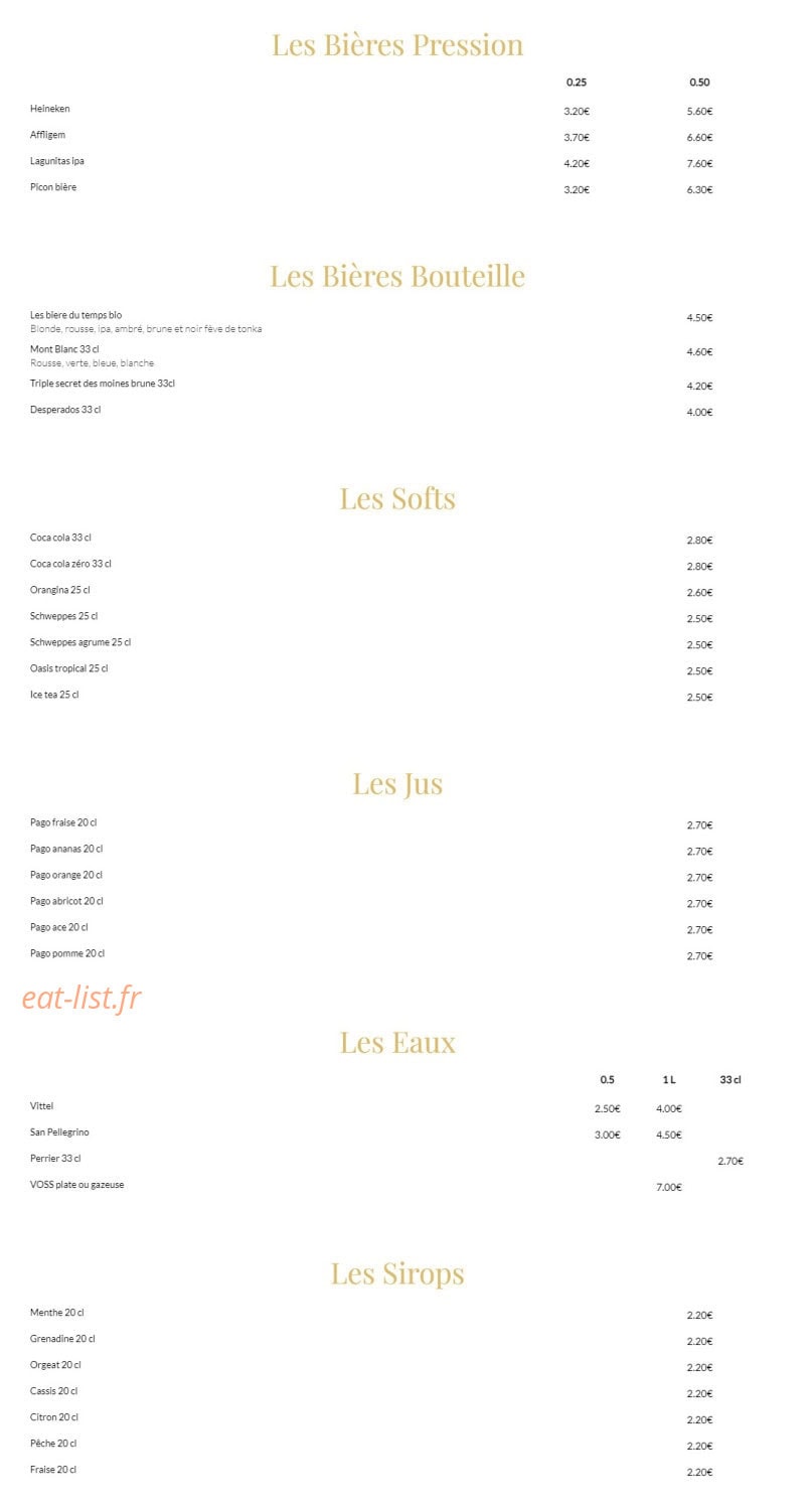 Le Rhapsody — carte page 2