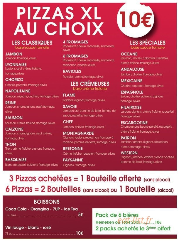 Pizza Gandit — carte page 4