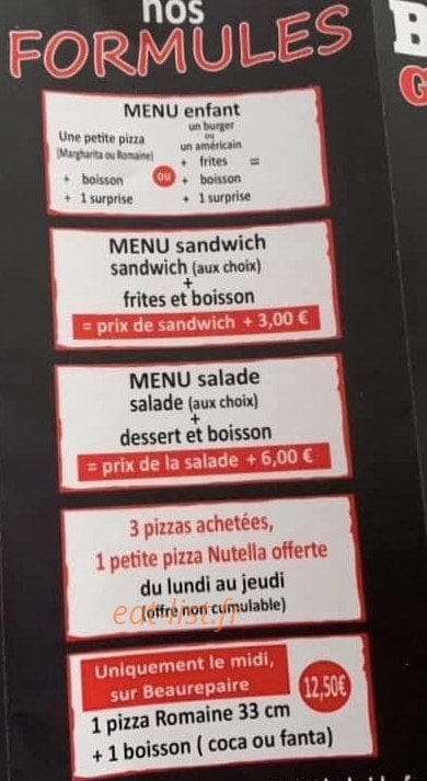 Burger Gambetta — carte page 5