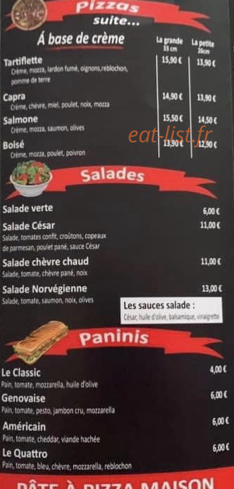 Burger Gambetta — carte page 3