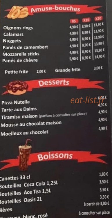 Burger Gambetta — carte page 6