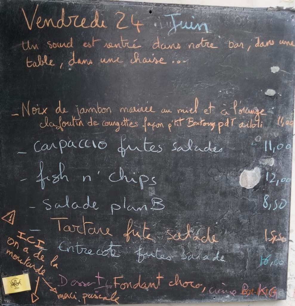 Le Plan B — carte page 1