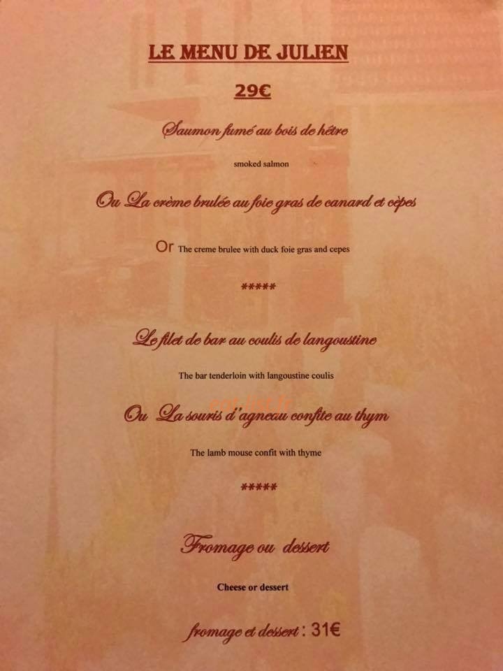 L'auberge Gourmande — carte page 2