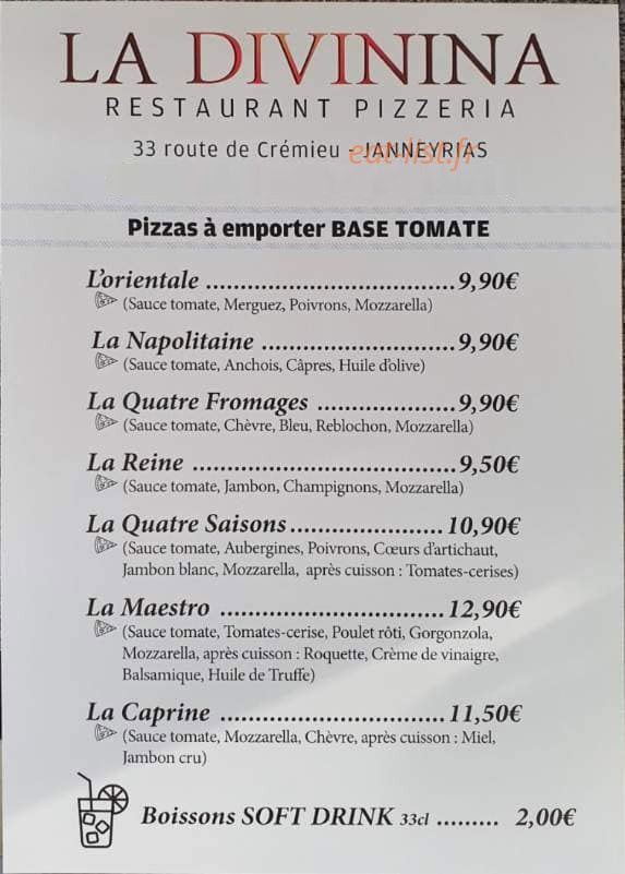 La Divinina — carte page 1